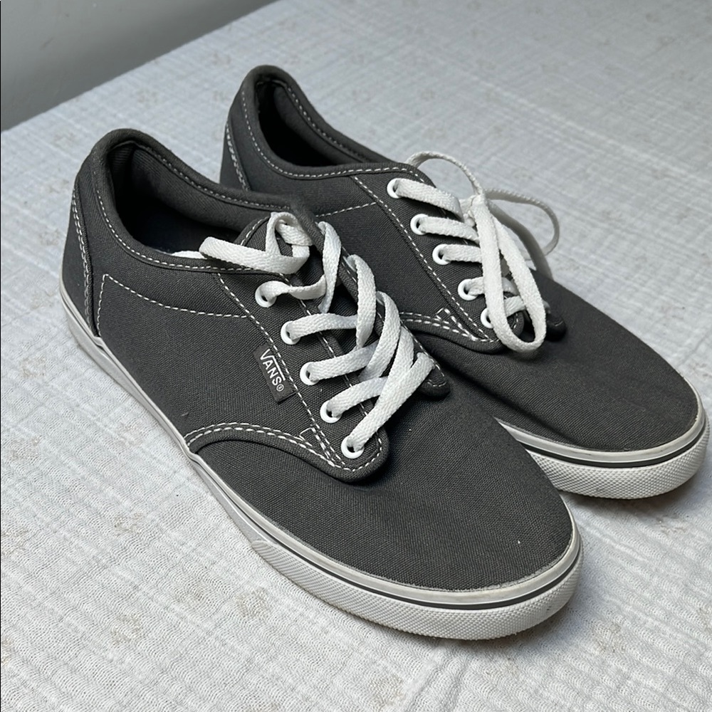 Vans Atwood Low Gray Canvas Sneakers Women’s Size 6